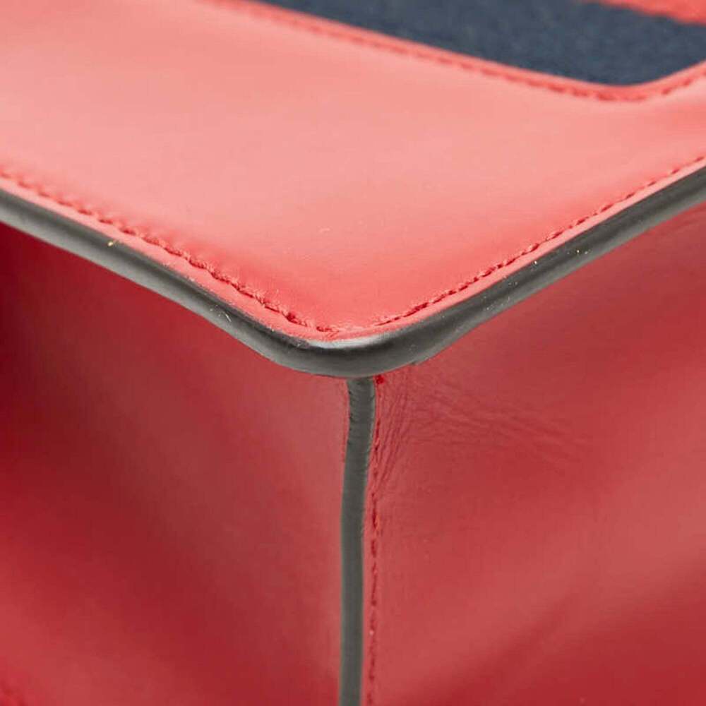 GUCCI Red Leather Sylvie Shoulder Bag - Picture 7 of 12